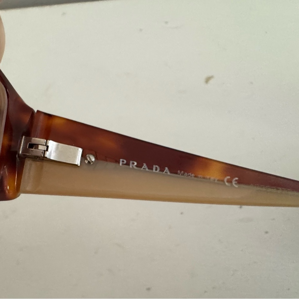 Prada Two Tone Tortoise Shell Rectangular Glasses… - image 5